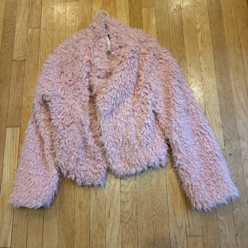 Selfie Pink Fuzzy Jacket